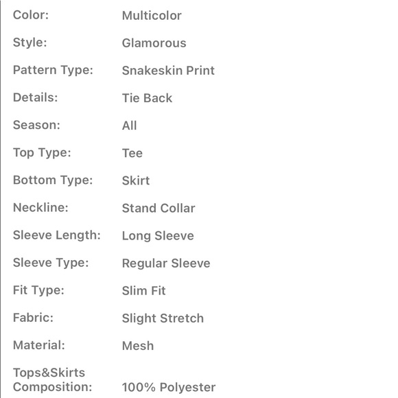 Snakeskin print set - Picture 3 of 7